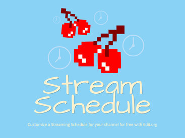 Free Stream Schedule Template Maker