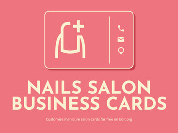 Nails Business Card Designs