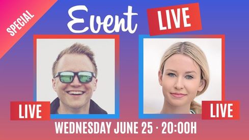 Live event templates for social networks