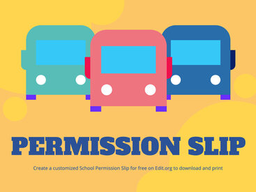 Printable Field Trip Permission Slip Templates