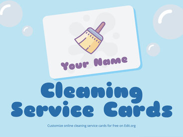 House Cleaning Business Cards Ideas to Customize