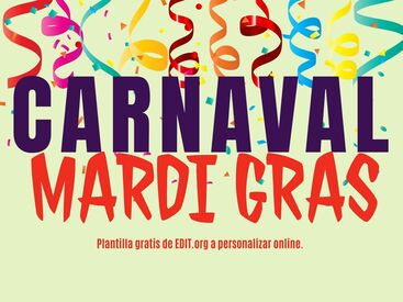 Modelos de cartaz para Carnaval