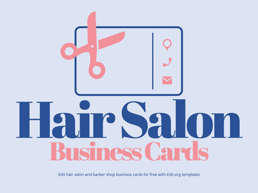Free Hairdresser Business Card Templates