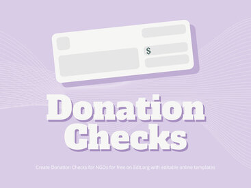 Free Large Donation Check Templates