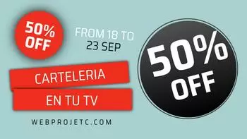 Carteles pantallas TV