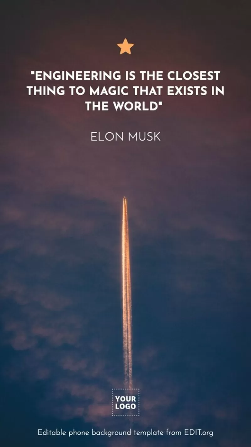 Custom wallpaper template for iPhone